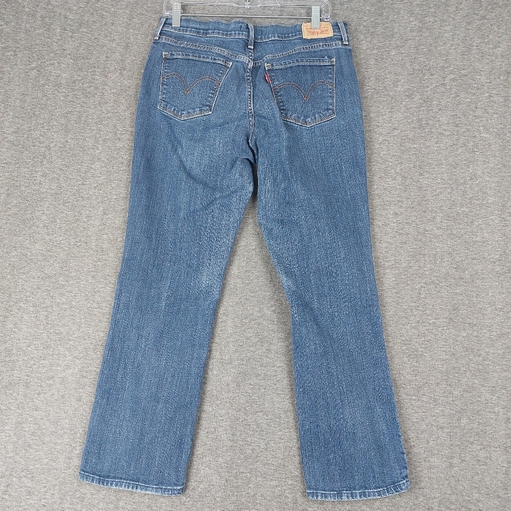 LEVI'S 505 STRAIGHT JEANS WOMENS BLUE MEDIUM WASH DENIM PANTS SIZE 10 30×32 - Picture 6 of 7